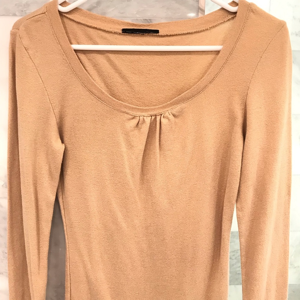 Gold Shimmer Long Sleeve Blouse